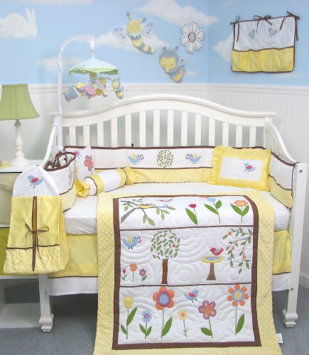 SoHo Summer Bird Singing Crib Nursery Bedding SET 10pcs product image