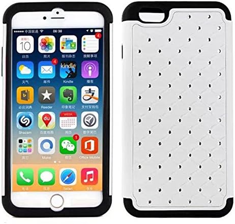 Starlight iPhone6 Plus case,Coolpin (TM) iPhone6 Plus Case Flash And Hard Design Fashion and Cool Cheap TPU+PC Case Cover For iPhone6 Plus. (white)