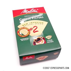 Melitta Coffee Filters - #2 Natural Brown - 100 Count by Melitta