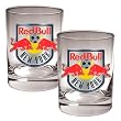 New York Red Bulls Mls 2Pc Rocks Glass Set - Primary Team Logo