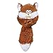Zanies Funny Furry Fatty Pet Dog Toy, Squirrel
