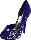Steve Madden Women's Lannaa Pump,Blue Multi,5.5 M US