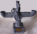 Persian Sculpture Zoroastrian Faravahar Farohar Candle Holder