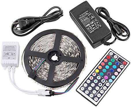 Goodland's Strip Light,300LEDs Color Changing RGB LED Flexible Lights Ambiance Lighting for Parties,Wedding,Christmas (SMD5050 300LEDs Non-waterproof)