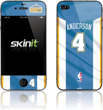 Skinit C. Anderson -Denver Nuggets #4 Vinyl Skin for Apple iPhone 4 / 4S