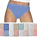 16 Pack Premium Hanes Hi-Cut Briefs Cotton Panties For Women Tagless No Ride Up