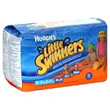 Huggies Lil Swimmer Diapers Medium, 11-Count (Pack of 4)