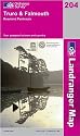 Truro and Falmouth, Roseland Peninsula (OS Landranger Map)
