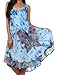 Sakkas Butterfly Tie Dye Tank Sheath Caftan Mid Length Cotton Dress