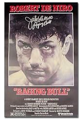 Jake Lamotta Signed Raging Bull Full Size Movie Poster - Boxing - Authentic Celebrity Autographed