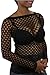 ToBeInStyle Women's Long Sleeve Fishnet Clubwear Top