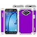 OEAGO Samsung Galaxy J3 6 (2016) Case, Galaxy J3 V J3V Case, Galaxy Sky Case, Galaxy Amp Prime Case, Galaxy Express Prime Case, Galaxy Sol Case, Shock-Absorption Dual Layer Protective Cover - Violet