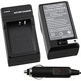 Insten Compact Battery Charger Set for Canon LP-E10 Battery