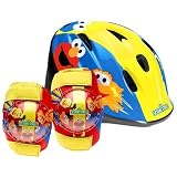 Toddler Seasame Street Helmet, Knee and Elbow Pads Red - B000EAVAZA