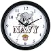 Deluxe Chiming US Navy Clock Featuring Goat Mascot (fls)