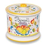 Handmade Miele Biscotti Jar From Italy
