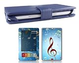 Bundle Monster Barnes & Noble Nook Genuine Leather Case Cover Jacket + Skin Art Decal Sticker + Screen Protector Ebook Accessories Combo - Fit 3G and Wifi Version