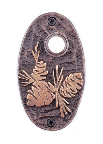 Pinecone Oval Doorbell