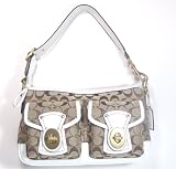 Coach Legacy Signature Shoulder Bag 12869 Khaki / White