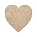 3 inch Wood Heart, Natural Unfinished Wooden Heart Cutout Shape, Wood Hearts (3 Inch Tall x 1/4 Inch Thick) - Bag of 5