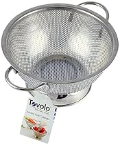 Tovolo Stainless-Steel Perforated Colander, Large