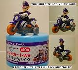 Super Mario Kart Figure WALUIGI Bike (Japanese Promo Pull Back Bike)IMAGE