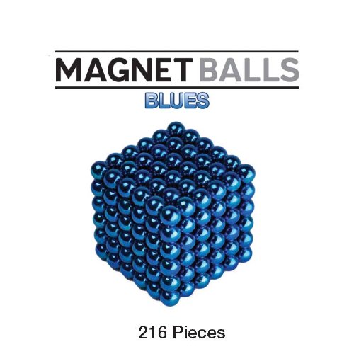 Magnet Balls Blues Edition – 216 Piece Magnetic Earth Magnet Puzzle in Collector’s Tin