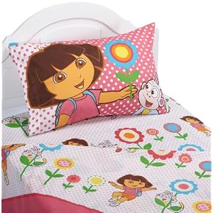 Dora the Explorer Cheerful Bloom Sheet Set
