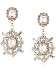 Panacea Crystal and Gold Earrings