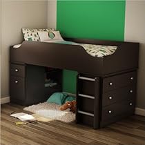 Hot Sale South Shore Tree House Collection Loft Bed, Twin, Chocolate