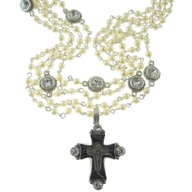 Cheap Girls Jewelry Virgins Saints and Angels Mono Magdalena Silver Pearl with Clear For Sale