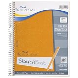 Mead Académie Spiral Sketchbook / Sketch Pad, Heavyweight Paper, 70 Sheets, 11 x 8.5 Inch Sheet Size (54404)