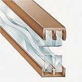 Black - 4 Foot Plastic Sliding Door Track
