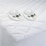 Sunbeam King Royal Step Up White Heated Electric Mattress Pad