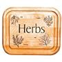 Catskill Craftsmen 7-Inch Bar Board with Branded Herbs