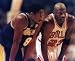 KOBE BRYANT LOS ANGELES LAKERS-MICHAEL JORDAN CHICAGO BULLS 8X10 SPORTS ACTION PHOTO (G)