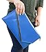 BMC Fashionably Chic Hot Rod Red Faux Leather Gold Metal Accent Envelope Style Statement Clutch