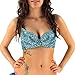 iHeartRaves Blue Sequin Rave Bra Top (Large)