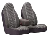 Diamond Tweed 60/40 Split Front Bench Seat Cover - Grey