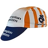 Champion System Tech Cycling Euro Cap - One Size White/Bue/Orange - Cotton Cycling Hat