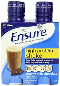 Ensure High Protein Shake Bottle, Creamy Milk Chocolate, 14 oz.., 4 Count (Pack of 3)