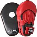 Shock Wave Oval Focus Mitts - Red & Black