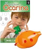 Produkt-Bild: Englische Okarina, ORANGE, und das erste Buch: Play your Ocarina Book 1, als Set