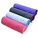 Premium Non Slip Yoga Towel by Heathyoga: Skidless Silicone Coating, Machine Washable, 4 Corner Pockets, Super Absorbency, Quick Dry, Free Gift bag. Perfect for Hot Yoga, Bikram, Pilates and Ashtanga.