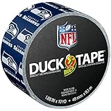 Duck Brand 241404 Seattle Seahawks NFL Team Logo Duct Tape, 1.88-Inch by 10 Yards, Single Roll