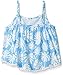 Kensie Girls' Printed Rayon Tank Pom Trim