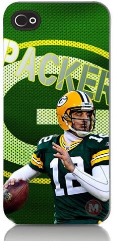 Green Bay Packers Aaron Rodgers Jersey iPhone Cell Phone Case Cover (iPhone 5 or 5s Plastic (Blk))