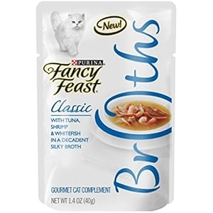 Fancy Feast Broths with Tuna Shrimp and Whitefish Pet Food, 32-Pack Fancy Feast Broths with Tuna Shrimp and Whitefish Pet Food, 32-Pack