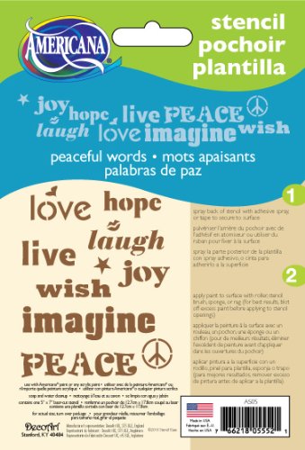 DecoArt 5-Inch-by-7-Inch Stencil Home Decor Series, 