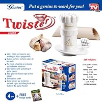 GENIUS 4 PIECE GARLIC TWISTER SET - AS SEEN ON TV